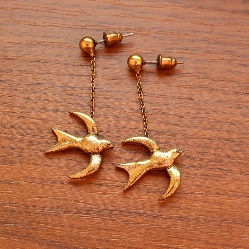 Earrings made from reclaimed materials